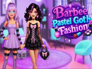 Juego Barbee pastel goth moda en línea