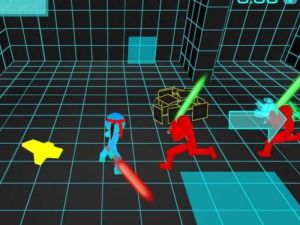 Juego Stickman Neon Sword Fighting en línea