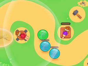 Juego Defensa de burbujas de mono en línea