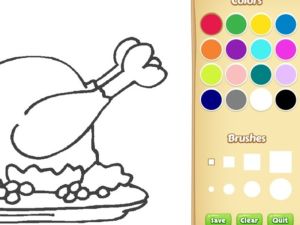 Juego Libro para colorear de comida para niños en línea