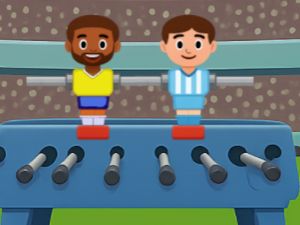 Juego Patear pong mesa de fútbol en línea