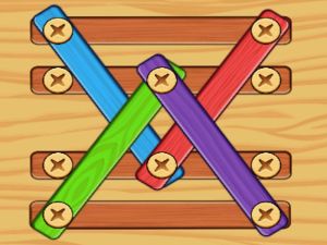 Juego Tornillas de tornillo pernos de madera Resolver en línea