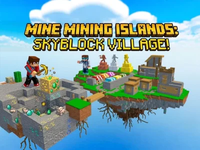 Juego Mine Mining Islands: Skyblock Village! en línea