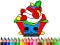 Juego Back To School: Cake Coloring Book en línea