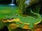 Juego Crocodile Waterfalls Forest Escape en línea