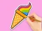 Juego Coloring Book: Rainbow Ice Cream en línea