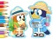 Juego Coloring Book: Bluey Camping en línea
