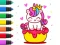 Juego Coloring Book: Unicorn Cupcake en línea