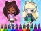Juego Coloring Book: Aha World Sporty Girl en línea