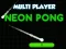 Juego Neon Pong Multi Player en línea