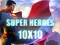 Juego Super heroes 10х10 en línea