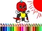 Juego Back To School: Mask Boy Coloring en línea