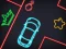 Juego Neon Car Puzzle en línea