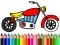 Juego Back To School: Motorbike Coloring en línea