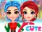 Juego Rainbow Girls Christmas Outfits en línea