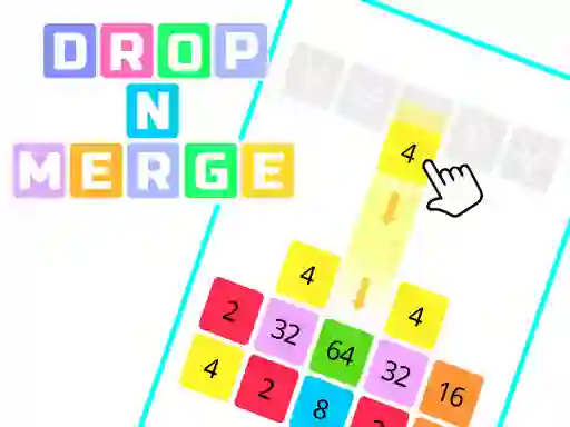 Juego Drop N Merge Blocks en línea