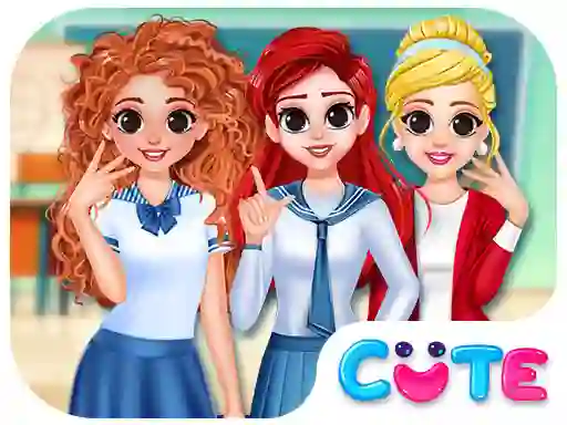 Juego BFF Princess Back To School en línea