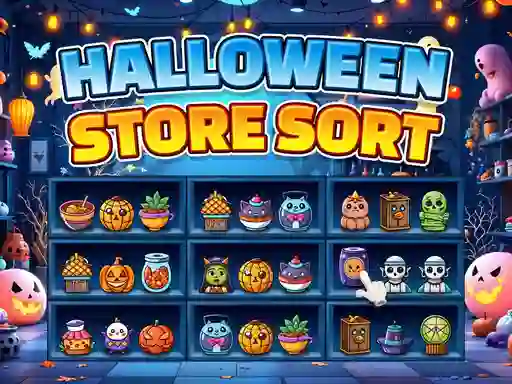 Juego Halloween Store Sort en línea