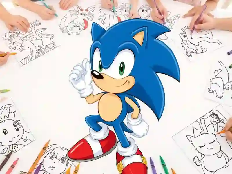 Juego Sonic Coloring en línea