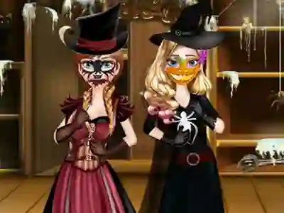 Juego Sisters Halloween Preparations en línea