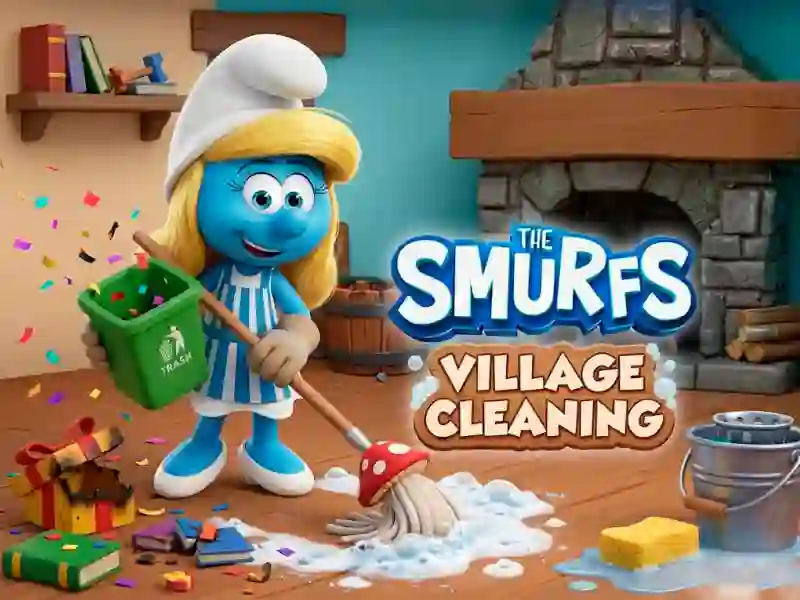 Juego The Smurfs Village Cleaning en línea