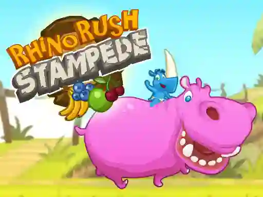 Juego Rhino Rush Stampede en línea