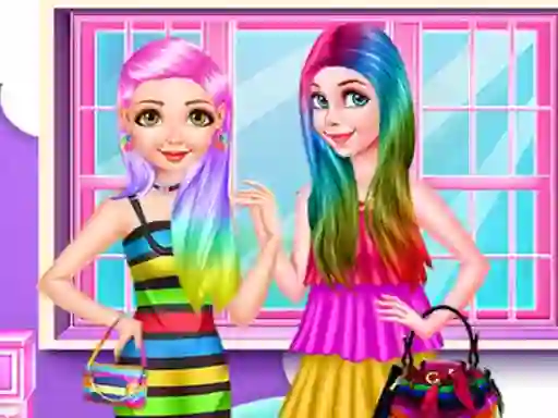 Juego Princess Rainbow Look en línea