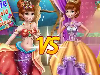 Juego Anna mermaid vs princess en línea
