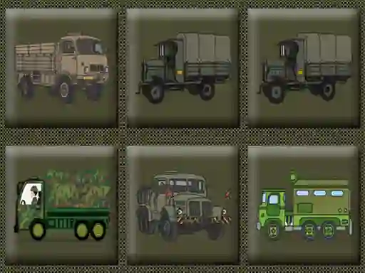 Juego Army Trucks Memory en línea