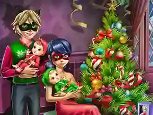 Juego Dotted Girl Family Christmas en línea