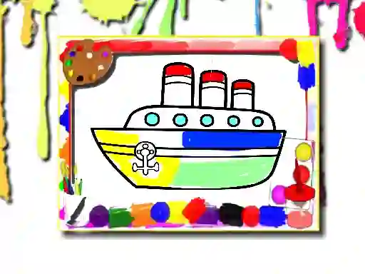 Juego Boats Coloring Book en línea