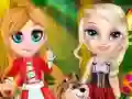 Juego Little Elsa In Red Hood en línea