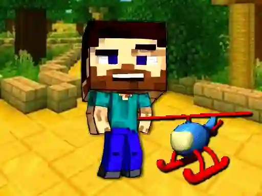 Juego Mineblock Helicopter Adventure en línea