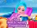 Juego Elsa Beach Outing Preparation en línea