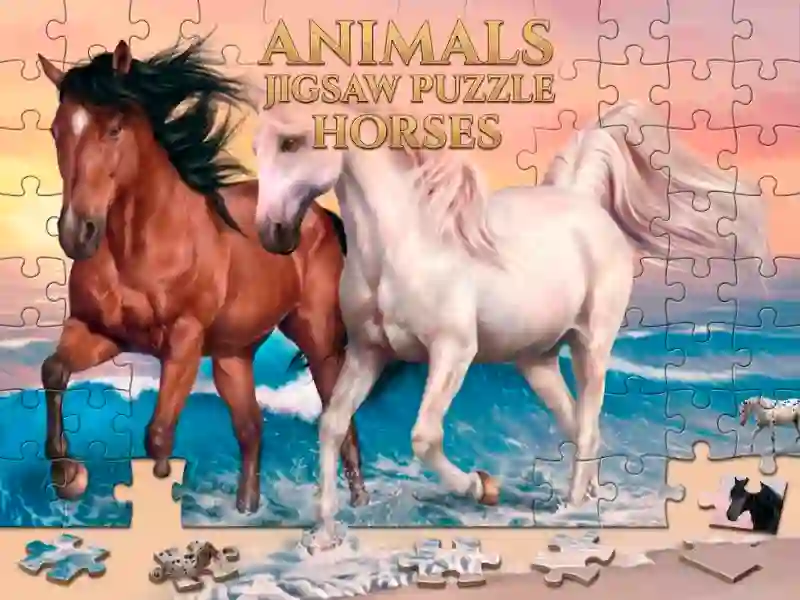 Juego Animals Jigsaw Puzzle Horses en línea