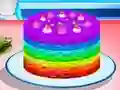 Juego Cooking Rainbow Cake en línea
