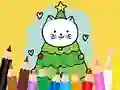 Juego Coloring Book: Cats And Christmas Tree en línea