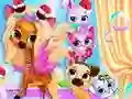 Juego Pets Grooming Bubble Party en línea