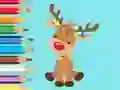 Juego Coloring Book: Cute Christmas Reindeer en línea
