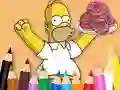 Juego Coloring Book: Simpson Doughnut en línea