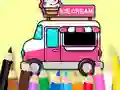 Juego Coloring Book: Ice Cream Car en línea