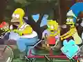 Juego Jigsaw Puzzle: Simpson Family Riding en línea