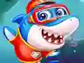 Juego Little Panda Shark Family en línea