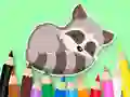 Juego Coloring Book: Baby Raccoon en línea