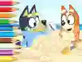 Juego Coloring Book: Bluey On The Beach en línea