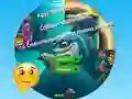 Juego Round Jigsaw Puzzle Collect Pictures of Funny Ocean Inhabitants en línea