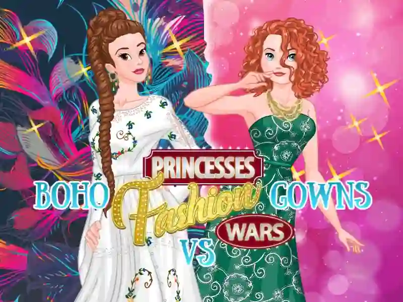 Juego Princesses: Boho Vs Dress Fashion Wars en línea