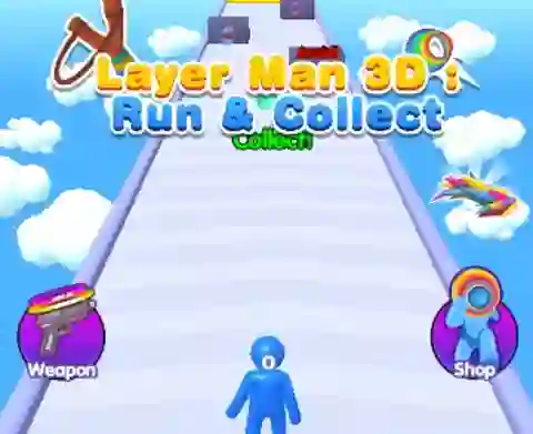 Juego Layer Man 3d Run Collect en línea