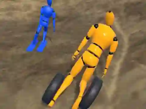 Juego Ragdoll Racing: Extreme Downhill en línea