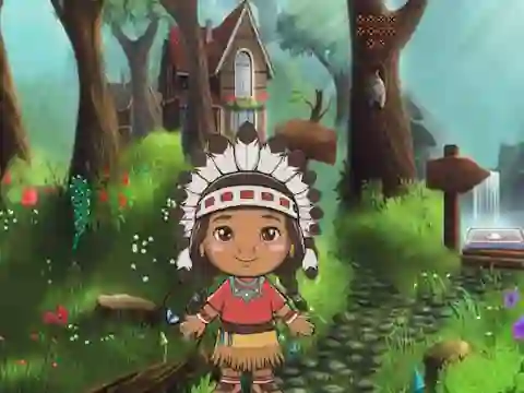 Juego Girl Reach Thanksgiving Land en línea
